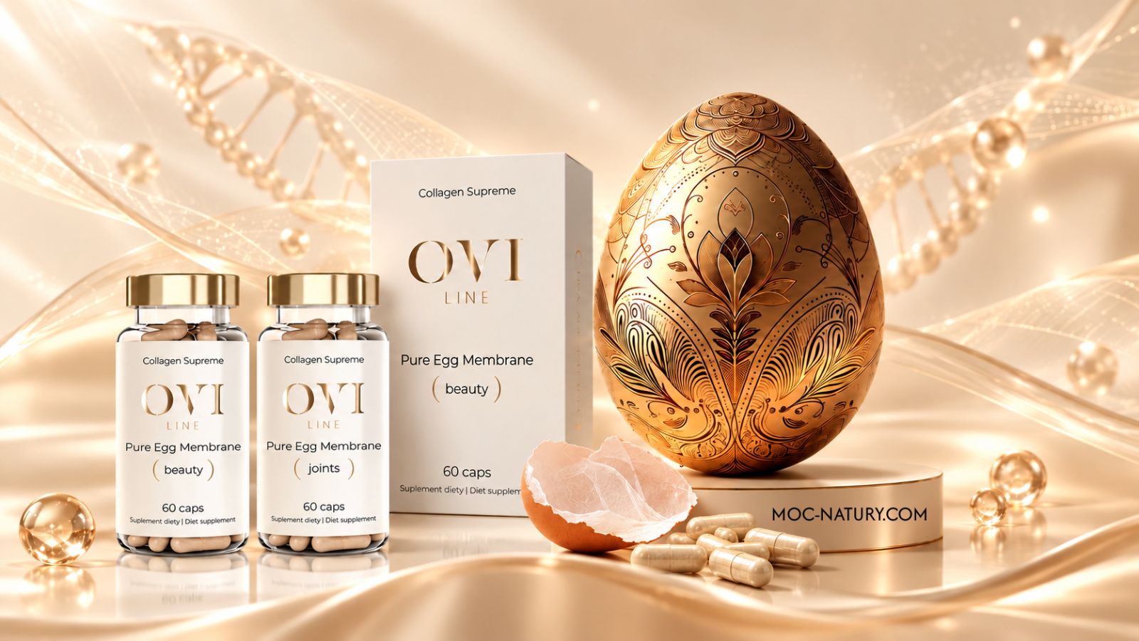 OVILINE COLLAGEN Supreme kolagen z błony jaja kurzego Moc Natury