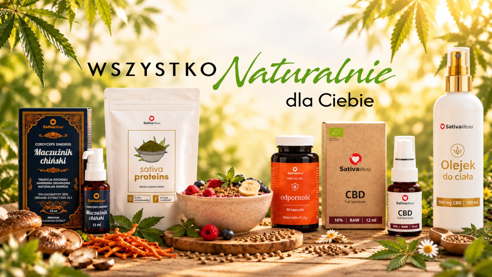 SativaLife olejki CBD, adaptogeny, naturalne suplementy i kosmetyki